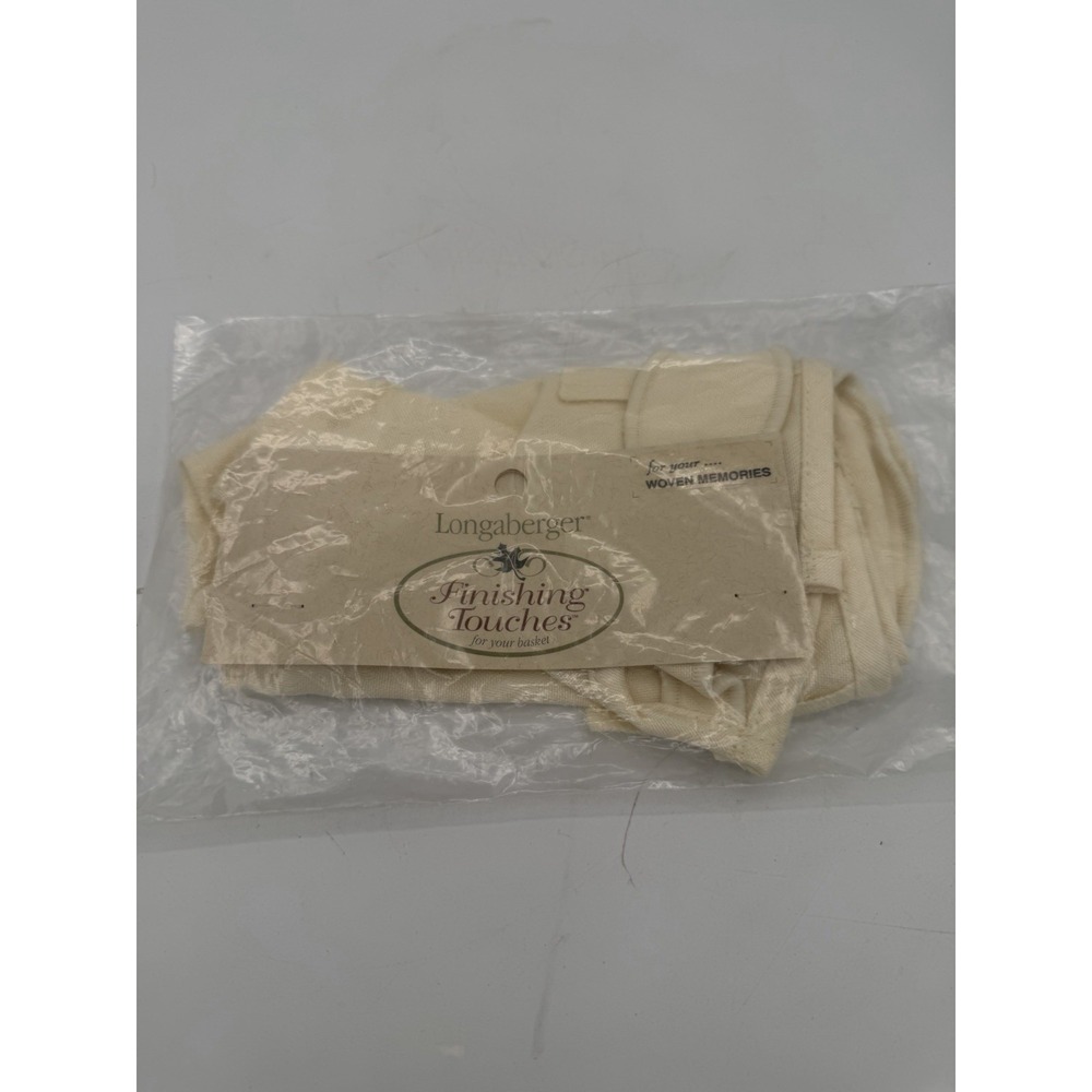 🧺💛 Longaberger Woven Memories Liner ONLY w/ Ties – NIP – New in Package